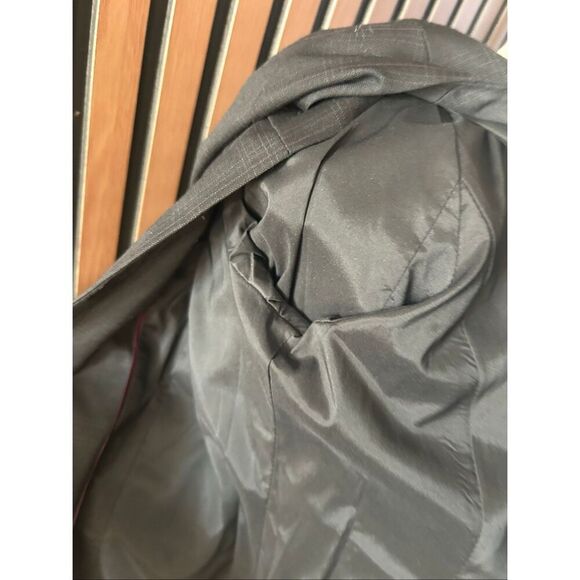 Banana republic blazer black and blue size 0 form sitting stylish work attire - Picture 7 of 8